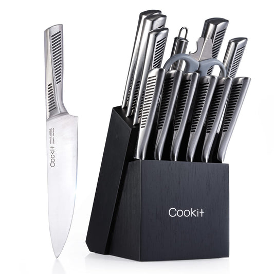 15 Piece Knife Sets with Block,