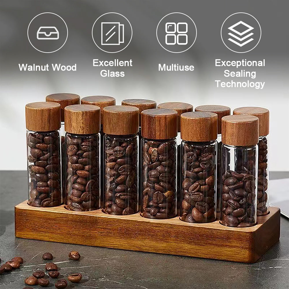 Coffee Bean Storage 12 Tubes Multipurpose